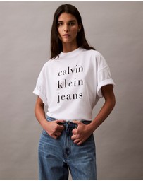 Calvin Klein Jeans - Spaced Logo Graphic Relaxed T-Shirt