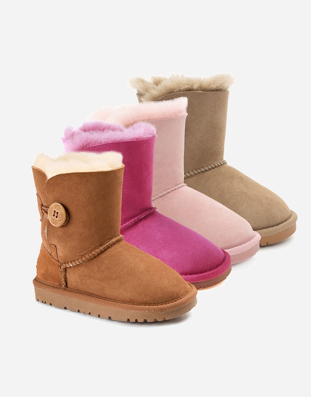 Ozwear Connection Uggs - Ugg Kids Ugg Button Boots (Water Resistant)