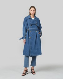 DRICOPER DENIM - Reya Denim Trench Coat