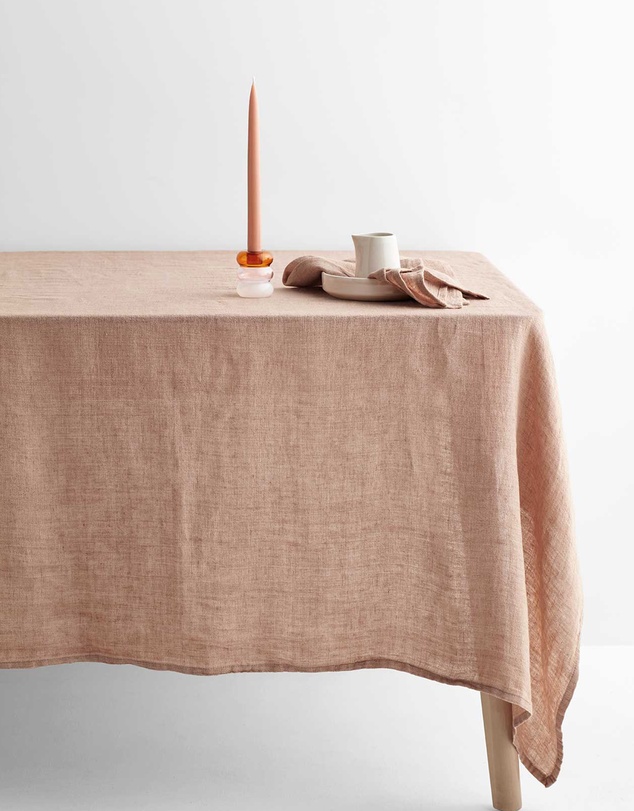 Aura Home - Vintage Pure Linen Tablecloth