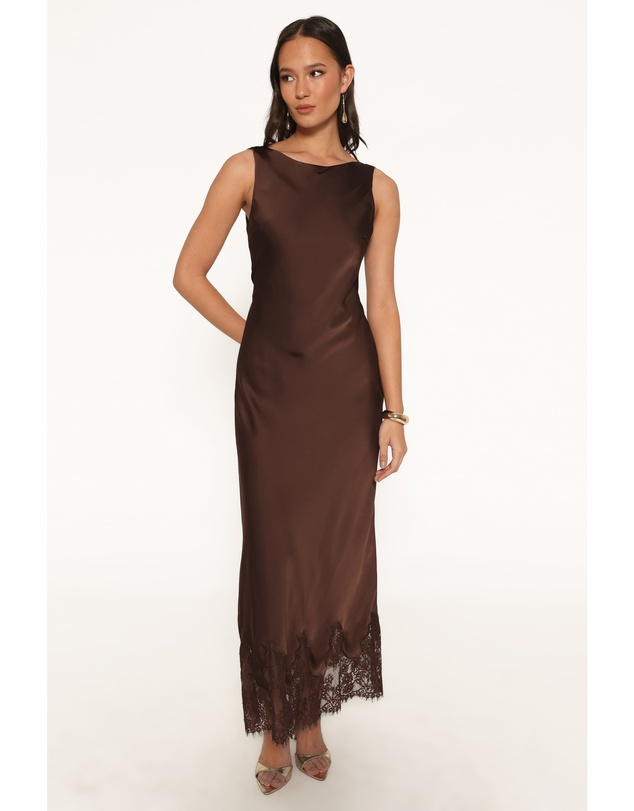 Petal & Pup - Honey Maxi Dress - Chocolate Brown