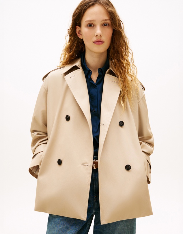 Tommy Hilfiger - Water Repellent Relaxed Short Trench Coat