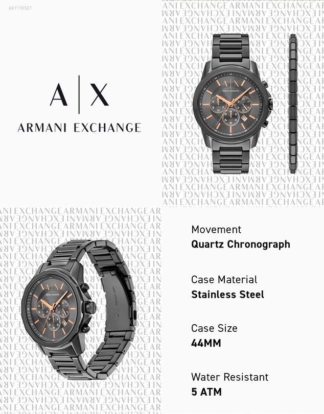 Armani Exchange - Gunmetal Chronograph Watch