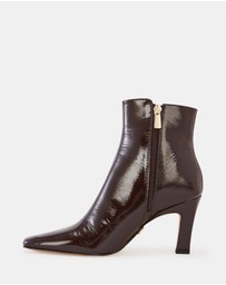 Wittner - Loz Crinkle Patent Leather Ankle Boots