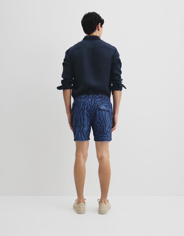 Country Road - Recycled Polyester Leaf Print Swim Short