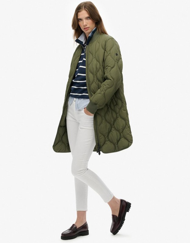 Superdry - Long Quilted Liner Jacket