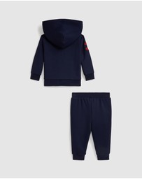 Polo Ralph Lauren - Big Pony Fleece Hoodie & Jogger Pants Set - Babies