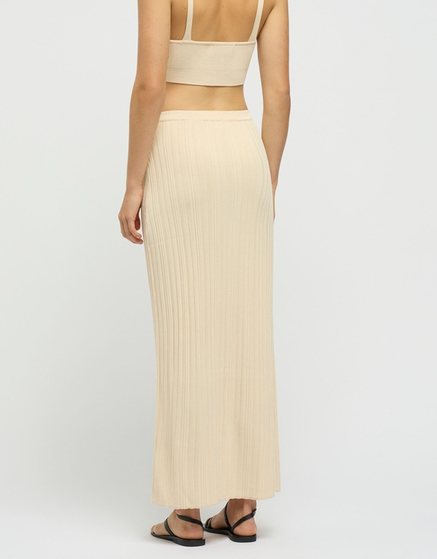 FRIEND of AUDREY - Reflection Ribbed Knit Skirt