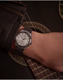 TIMEX - Q Timex® Continental GMT 39mm Synthetic Rubber Strap Watch