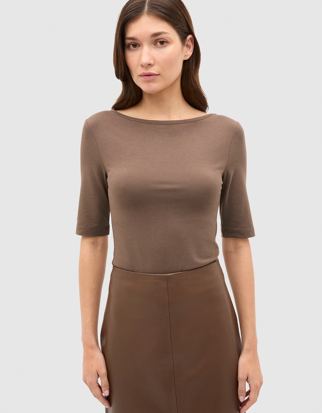 Seed Heritage - Boat Neck Half Sleeve Top