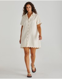 Sass - Vale Scalloped Denim Dress