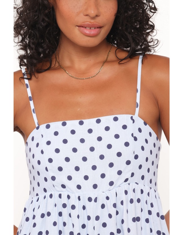 Petal & Pup - Quinley Playsuit - Blue Polka Dot