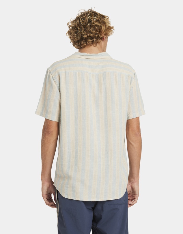 RVCA - Mens Beat Stripe Short Sleeve Shirt