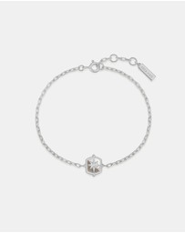 Ania Haie - Ania Haie Silver Colour-Block Mother of Pearl Star Bracelet