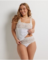 Kayser - 2 Pack Daily Essentials Cotton & Floral Lace Full Brief (465 )
