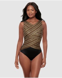 Miraclesuit Swimwear  - Sparkle Sands Brio High Neck Underwired One-Piece Shaping Swimsuit