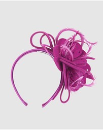 Max Alexander - Felt Fuchsia Flower Fascinator