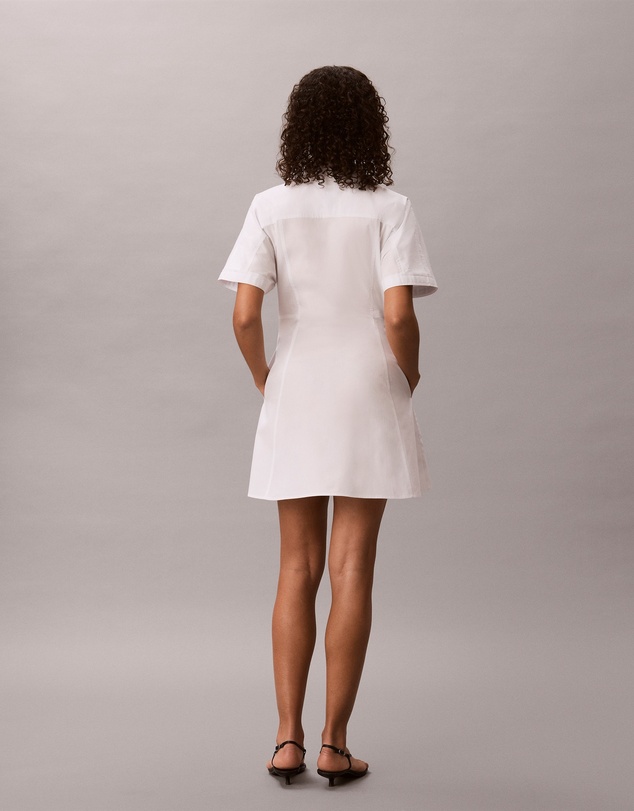 Calvin Klein Jeans - Cotton Poplin Mini Shirt Dress