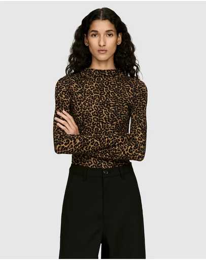 ARKET - Mock-Neck Jersey Top