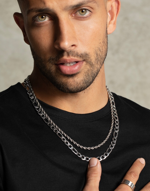 Eclectics - Fortress Rope and Figaro Chain Necklace