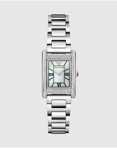 Emporio Armani - Silver Tone Analogue Watch