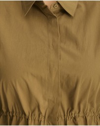 Atmos&Here Curvy - Tara Cinch Waist Midi Shirt Dress