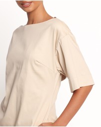 Petal & Pup - Thorne Mini Dress - Beige