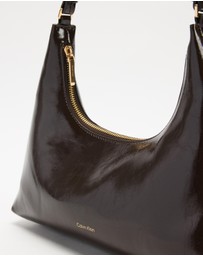 Calvin Klein - Foil Logo Glossy Convertible Shoulder Bag