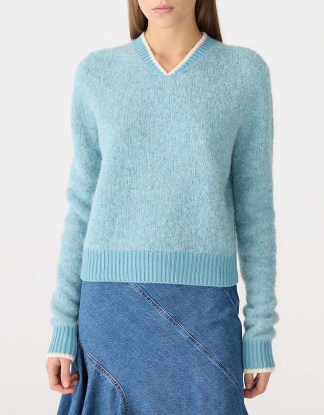 Bassike - Wool Alpaca Contrast Knit Jumper
