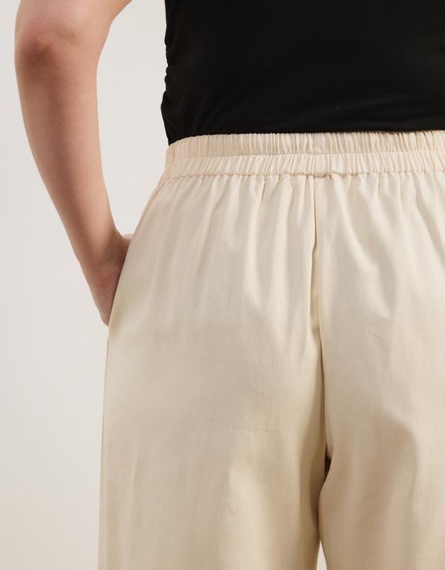 Atmos&Here Curvy - Willow Piping Cotton Twill Pants