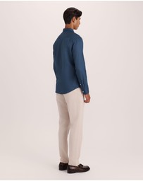 SABA - Reeves Long Sleeve Classic Linen Cotton Shirt