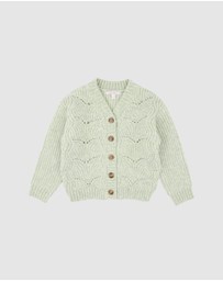 Fox & Finch - Orchard Bloom Pointelle Cardigan - Babies