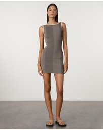 Zulu & Zephyr - Herringbone Knit Mini Dress