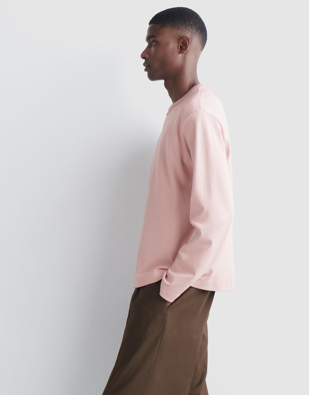 COS - Relaxed Jersey Interlock LS T-Shirt