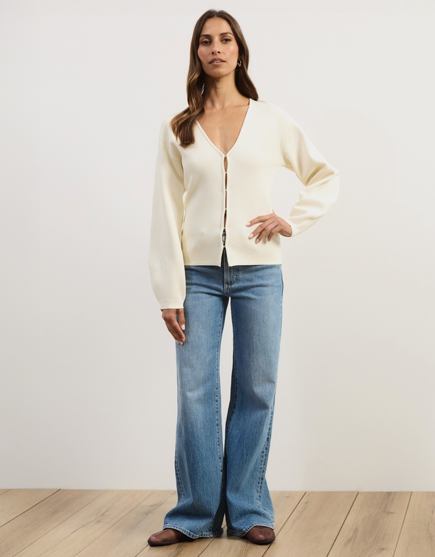 Atmos&Here - Knit Cardigan with Fitted Waist