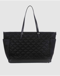 JETT BLACK - Paris Quilted Baby Bag with Change Mat