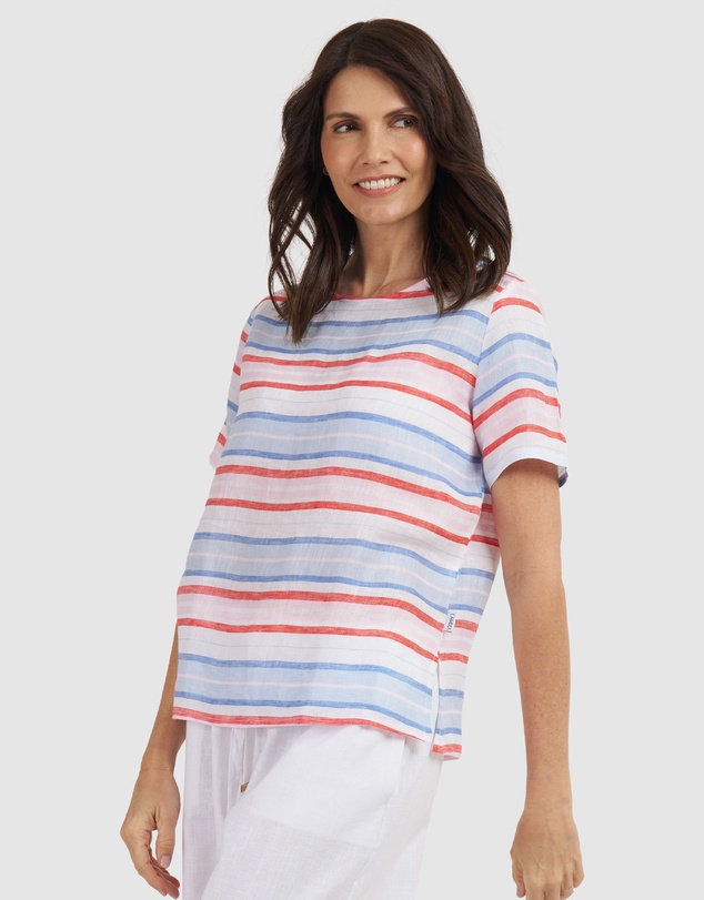 CAMIXA - Teena Linen T-shirt Top