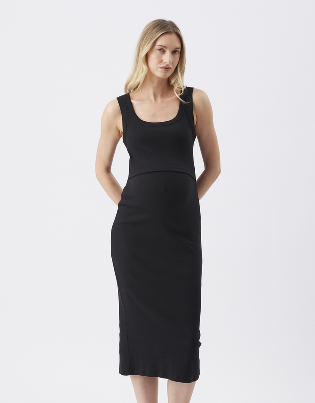 Ripe Maternity - Nina Rib Knit Nursing Dress