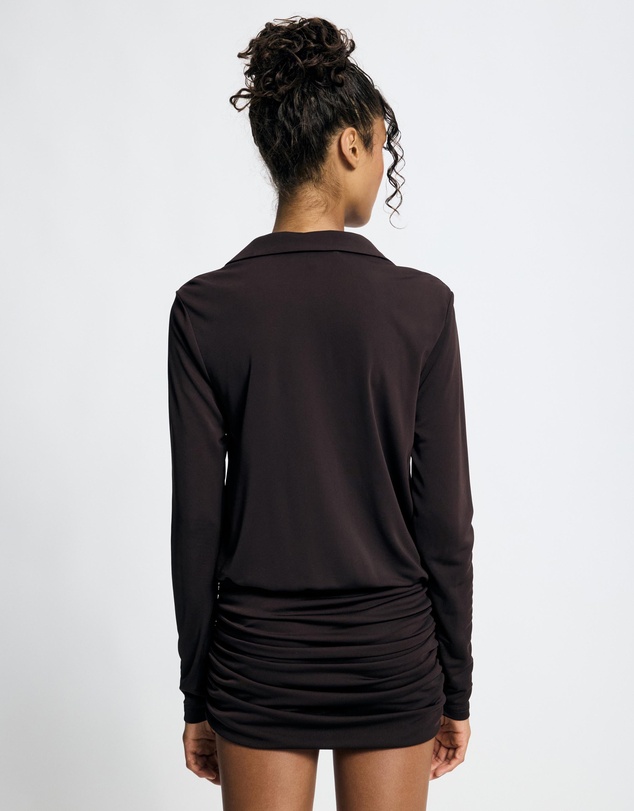 Lover - Bianca Plunge Mini Dress