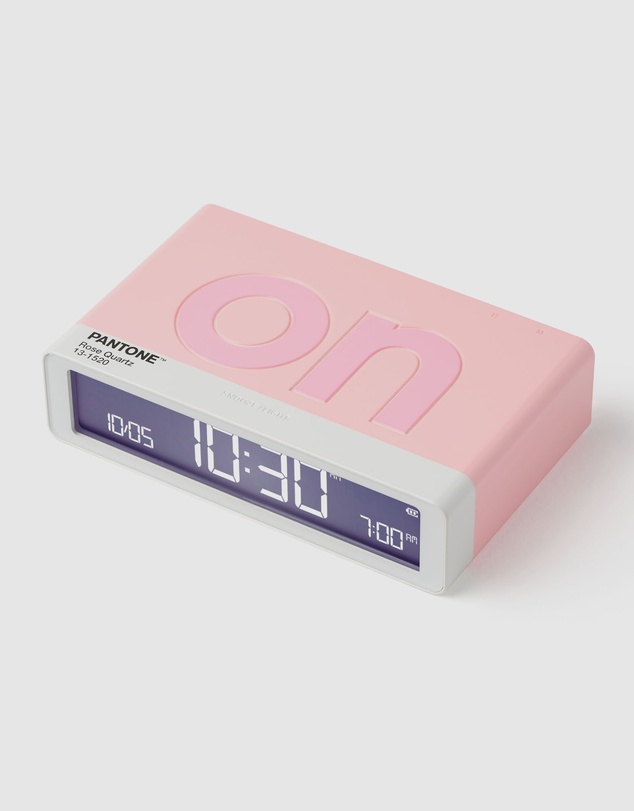 Lexon - Lexon Flip Classic Reversible Alarm Clock PANTONE - Rose Pink