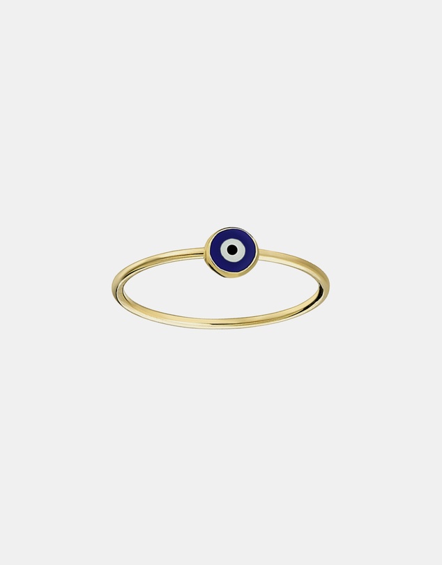 Zoe Olivia - 9K Gold Evil Eye Ring