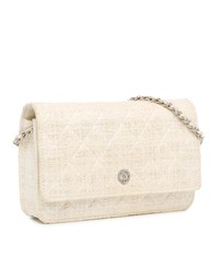 Pre-Loved by Azura Reborn - Pre-Loved CC Coated Tweed Wallet On Chain