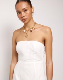 AERE - Adria Broderie Midi Dress