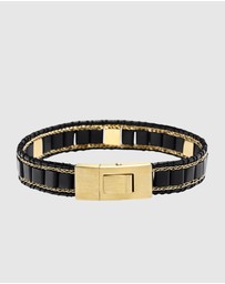 Nialaya Jewellery - Black Onyx Stud Bracelet