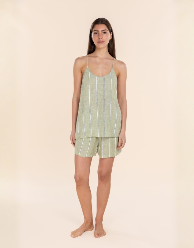 Gingerlilly - Polly Linen Cami and Short Set