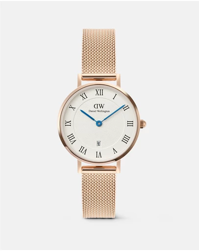Daniel Wellington - Petite 28mm Roman Numerals Date Melrose RG