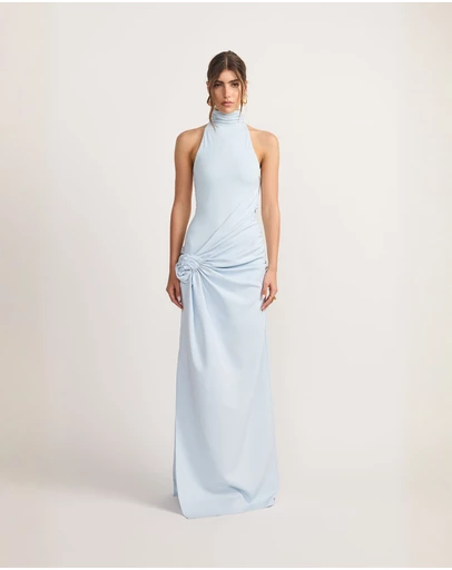 TOJHA - Mario Halter Maxi Dress Glacier Blue