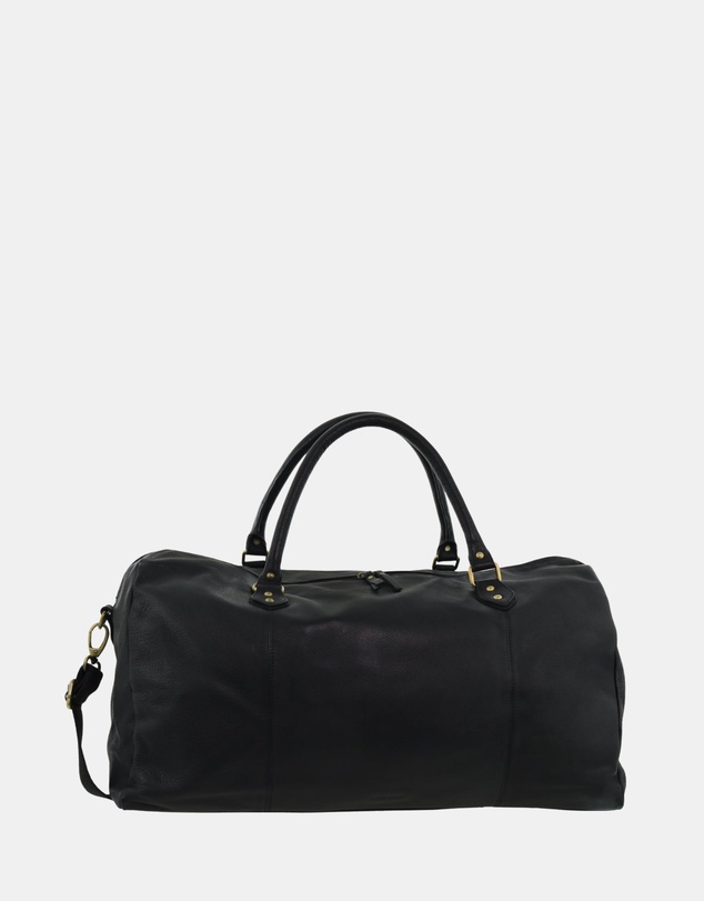 Pierre Cardin - Pierre Cardin Smooth Leather Overnight Bag