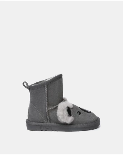 EVERAU - EverAU Ugg Koala Kids Plus Cow Suede Upper UGG Boots