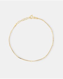 Michael Hill - Snake & Bead Station Bracelet in 10kt Yellow Gold